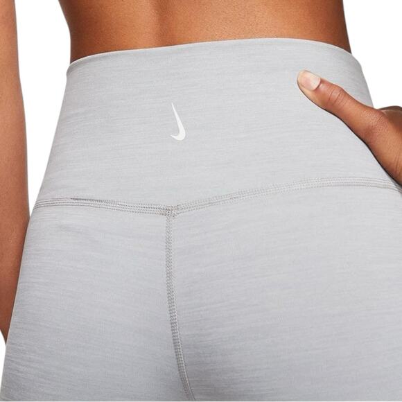 Nike Leggings Women's Size Medium Yoga 7/8 Gray CU5360-073 - Picture 5 of 8